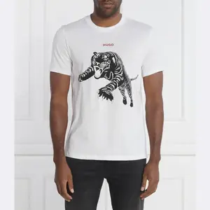 Футболка Darpione стандартного кроя Hugo, белый