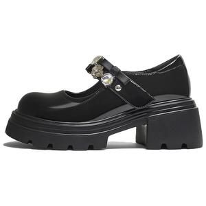 Туфли Мэри Джейн на массивном каблуке Women's BASTO, черный