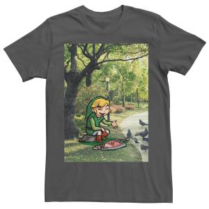 Мужская футболка в парке Nintendo Legend Of Zelda Link Licensed Character