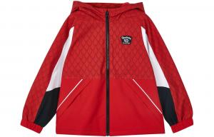 Куртка с красным фоном и принтом в виде чешуи дракона для подростков Skechers, Красный фон с принтом чешуи дракона/03L7