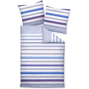Постельное белье «Жанин» J. D.87094 08 240x220+2x80x80", на молнии Janine, цвет traubenmischun dunstblau