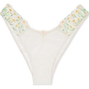 DREAM ANGELS Daisy Chain Вышивка Бразильские Трусики / Нижнее Бельё Женское Слоновая Кость Белый Victoria's Secret, Белый/Слоновая Кость/Бело-Слоновая Кость