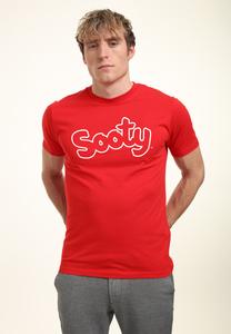 Футболка с принтом SOOTY RETRO LOGO Henry Tiger, красный