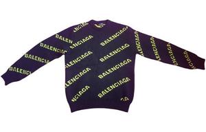 Свитер мужской черный Balenciaga, черный