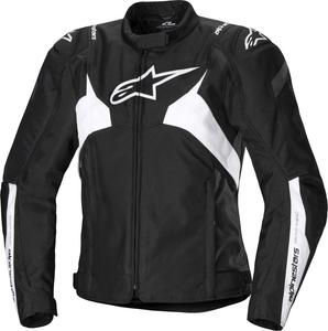 Водонепроницаемая женская мотоциклетная текстильная куртка Alpinestars stella t-jaws v4, Black/White
