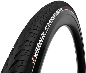 Классическая велосипедная шина Randonneur с защитным слоем PRB Vittoria, Black/Reflective