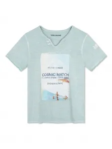 Футболка с короткими рукавами Zadig & Voltaire Kids, синий