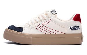 Женские кеды с низким верхом, белые/королевские синие Feiyue