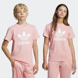 Детская футболка Adidas Adicolor Trefoil, розовый