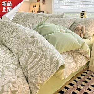 LUOLAI HOME Комплект постельного белья, 180 см, 4 предмета