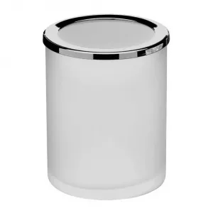 Дополнение: Матовый стеклянный стакан Windisch для подставки для зубных щеток, хром