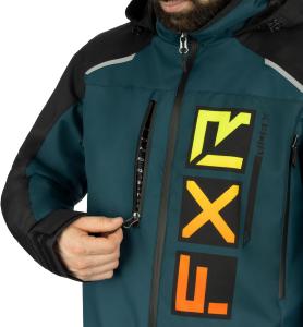 Мужской монокомбинезон FXR Recruit Lite, Black/Dark Steel/Inferno