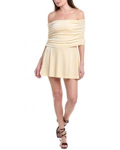 WeWoreWhat Мини-платье с открытыми плечами, золотой