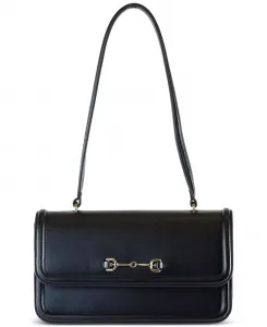 Сумка через плечо Loraine с клапаном и тиснением под кожу ящерицы Sam Edelman, черный