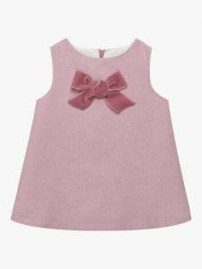 Платье Baby Georgina с бантом Trotters, Pink Herringbone