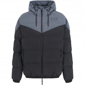 Куртка пуховик EA7 черная мужская EMPORIO ARMANI