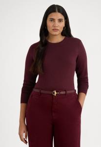 Джемпер Lauren Ralph Lauren Woman SHAVONNE COTTON BLEND SWEATER, Dark Garnet/Bordeaux