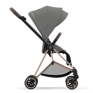 Cybex Коляска Saisai Mios3, реверсивная, с откидной спинкой, высокой посадкой, дышащая, легкая, складная зонтичная, рама rose gold, тент gray, консультация доступна