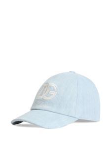 Dolce & Gabbana Kids кепка с вышитым логотипом DG, синий