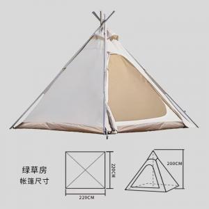 Yjhome кемпинговая палатка-пирамида, утолщенная изысканная двухслойная внешняя палатка, хлопковая палатка 220*220*200 см