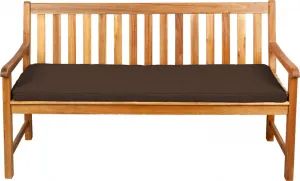 Подушка для сиденья для скамеек, садовых качелей и сидений, гладкая. FK5 (110x30x5, коричневая)