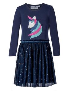 Платье happy girls by Eisend, цвет dunkelblau/bunt