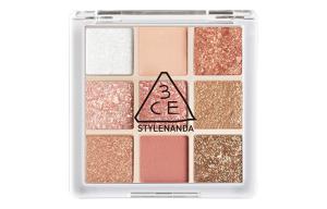 Тени для век с девятью оттенками, легко растушевываются, создают естественный контур 3CE