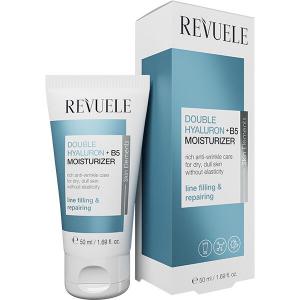 Насыщенный ультраувлажняющий крем для лица, 50 мл Revuele Double hyaluron + b5 moisturizer