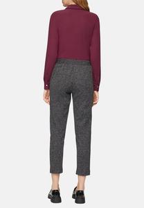 Брюки MIT ELASTIKBUND UND FISCHGRAT-STRUKTUR s.Oliver BLACK LABEL, черный