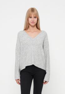 Джемпер ONLY ONLARIZONA V NECK, Light Grey Melange/Silver Coloured/Light Grey