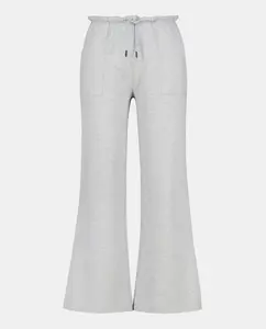 Широкие женские брюки из флиса Green Coast, светло-серый