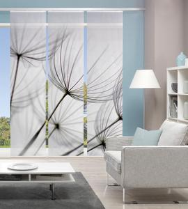 Комплект панельных штор из Novel, серый/белый