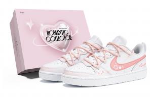 Кроссовки для скейтбординга Court Borough с противоскользящей подошвой, устойчивые к истиранию, с амортизацией, низкие, для детей и подростков Nike, розовый