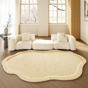 AOVOC Ковер 160х230 см для гостиной/спальни в стиле wabi-sabi, толстый, из бука, irregular