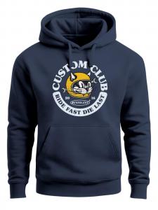 Neverless Толстовка 'Racing Cat' в цвете Navy