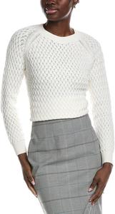 BOSS Женский свитер Fino Woven Cotton Relaxed Fit, Oat Milk