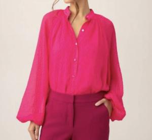 Strong Топ в цвете фуксия Trina Turk