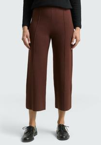 Брюки TOM TAILOR CULOTTE , Dark Pecan Brown Melange/Dark Brown