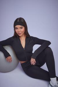 Бесшовная куртка в рубчик на молнии boohoo, черный