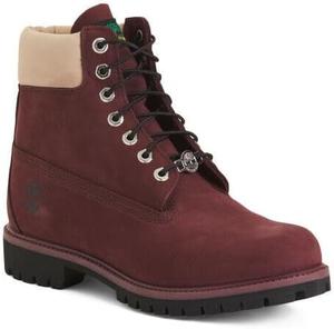 Ботинки Timberland Premium - водонепроницаемые, нубук, 6 дюймов (для мужчин), Burgundy