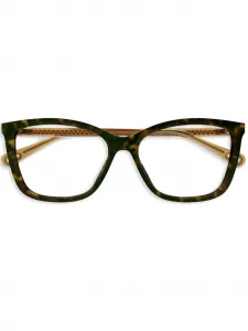 Очки в квадратной оправе Chloé Eyewear, коричневый
