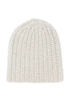 Шапка бини крупной вязки Warm-Me, белый