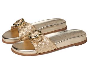Сандалии Jack Rogers Essex Slide - Embossed Metallic Leather, Jacks Platinum