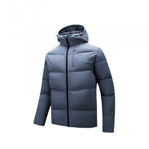 ANTA Мужская куртка пуховик в клетку серый, Chessboard Gray