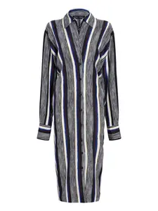 Платье миди Amira в полоску Proenza Schouler, черный