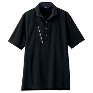 Футболка-поло с коротким рукавом AITOZ AZ50016010L, черная (унисекс)