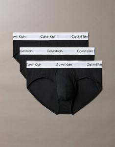 Комплект из 3 трусов-брифов Calvin Klein Icon Cotton Stretch черного цвета