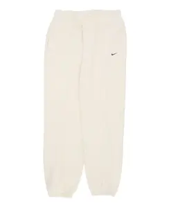 Флисовые тренировочные штаны цвета кокосового молока/черные Nike, бежевый