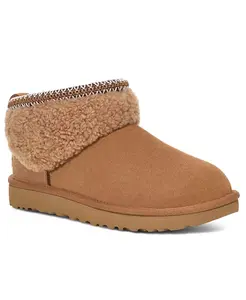 Женские классические ботинки UGG Ultra Mini Max Curly Ugg, коричневый