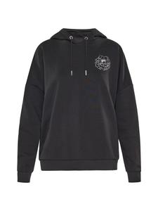 Женская толстовка с капюшоном черного цвета Usha